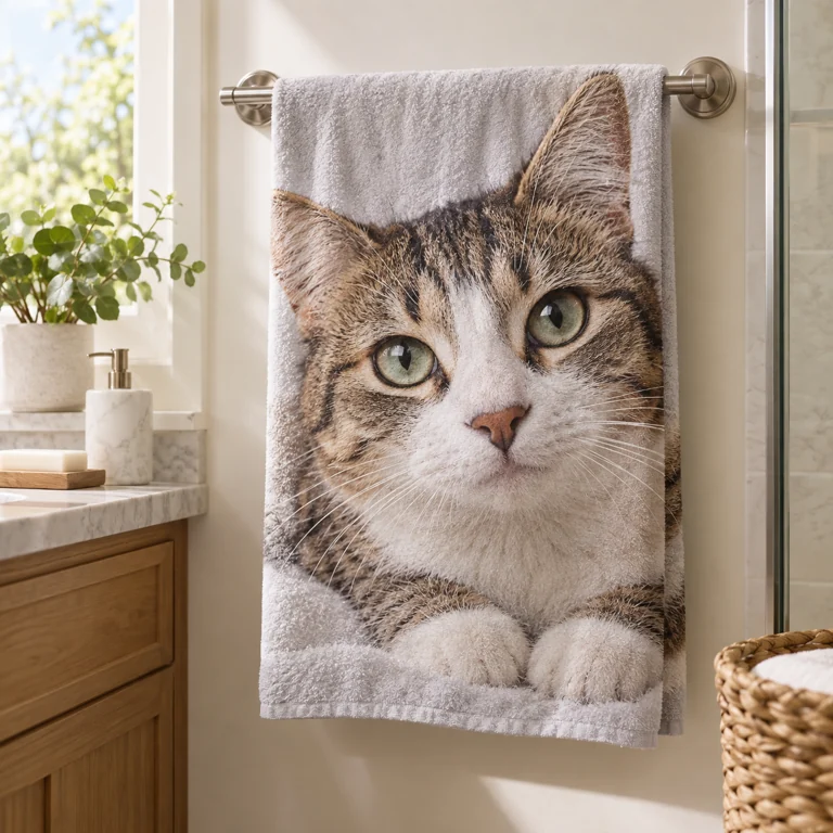 Photo towel — personalisation example